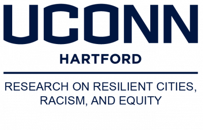 UConn Logo for UCOnn HArtford Research on Resilient Cities, Racism, And Equity