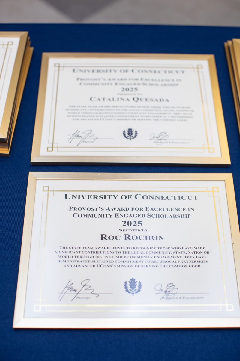 Picture of certificates.